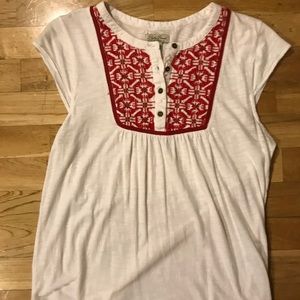 Lucky Brand Embroidered Blouse